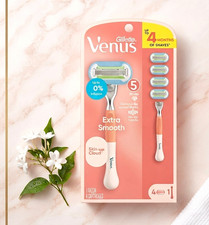 Gillette Venus Extra Smooth Women's Razor Handle + 4 Refill Cartridges picture