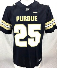 NEW Purdue Boilermakers Black 25 Nike Team Dri-Fit Football Jersey Men's XL picture