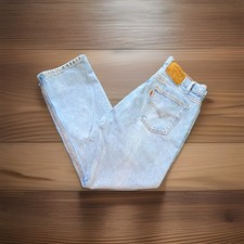 Vintage Levi's Orange Tab Men's 90s Light Wash Blue Denim Jeans Straight Regular picture