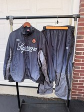 Supreme x Umbro Champions Tracksuit Mens XL Black Gray Jacket Pants Set picture