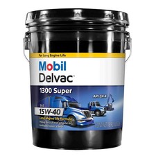 Mobil 1 122491 Delvac 1300 Super 15W-40 Synthetic Blend Diesel Oil, 5-Gallon picture