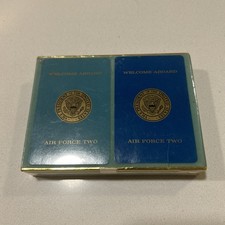 Welcome Aboard AIR FORCE TWO Double Deck of Vintage Sealed Playing Cards  picture