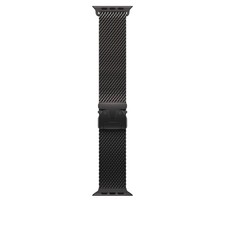 Apple Watch Band Ultra - Titanium Milanese Loop (49mm) - Large - Black Titanium picture