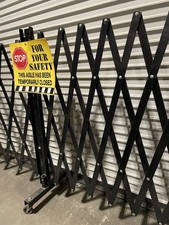Portable Security Gate Warehouse Double Fold Rolling Heavy Duty 5 Available picture
