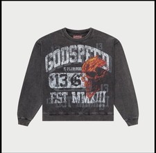Godspeed New York Seeing Double Sweatshirt in Grey Wash Size (XL) picture