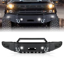 Front Bumper For 2015-2019 Chevy Silverado 2500/3500 with Winch plate LED Lights picture