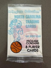 1989 Collegiate Collection North Carolina Michael Jordan visible in sealed pack  picture