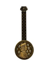 VTG French Royal Wall Hanging King Louis XII Medallion Plaque Decor Brass Top picture