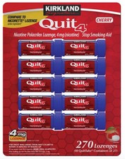 Kirkland Signature Quit 4mg Cherry Nicotine Polacrilex 270 Pieces Exp 12/27 picture