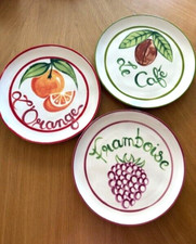 Anthropologie Harlie Brown Studio Belle Journee French Dessert Salad 3 Plate NEW picture