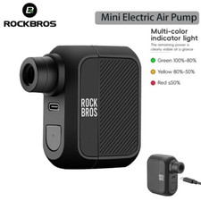 ROCKBROS Bike Mini Electric Pump Portable 100 Psi Pump Balls Tire Inflator AV/FV picture