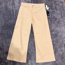 KUT from the Kloth Meg Wide Leg Utility Pants Tan Khaki Size 16 NWT NWOT Spot picture