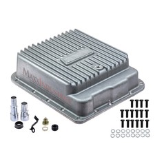 700R4 4L60 4L60E 4L65E Transmission Oil Pan Aluminum Deep Kit Cooling Fins picture