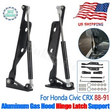 2x Gas Hood Hinge Latch Support For 88-91 Honda Civic CRX EF Hatchback Chassis picture