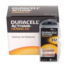 New Fresh Duracell Hearing Aid Batteries Size 312 Exp-2029 picture