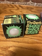 Rare Glow In The Dark White Needoh 100% Authentic Lot Of 2 picture