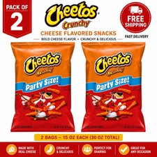 (PACK OF 2) Cheetos Crunchy Cheese Flavored Snacks 15 oz Bag New picture
