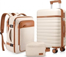 Juego de 3 Piezas Maletas Viaje Equipaje Bolsa Mano con Ruedas para Viajar Avion picture