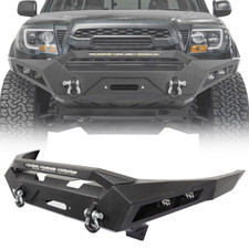 For 2005-2015 Toyota Tacoma Front Bumper w/ Winch Plate & LED light & D-rings picture