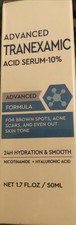 Advance Tranexamic Acid Serum-10% Advance Formula 1.7 oz Brown Spots Acne Scars picture