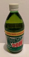 Vintage Mountain Dew 16 Ounce Monster Bash Full Bottle W/Creature From The Black picture
