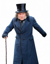 Mens Johnny Depp San Diego Comic Con Ebenezer 2026 Blue Coton Trench Coat picture