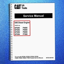 MITSUBISHI CAT S4S DIESEL ENGINE Service Manual DP20N DP35N P4000-7000 - CLOSURE picture