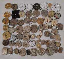 Job Lot Of 60+ Vintage Watch Movements And Faces For Parts Or Repair  picture