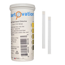 Extra High-Level Chlorine Test Strips, 0-10,000 ppm [Vial of 100 Strips] picture