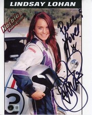 Lindsay Lohan Herbie Autographed Signed 8x10 Photo Certified Authentic BAS COA picture