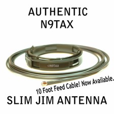 Authentic N9TAX VHF/UHF Slim Jim J-Pole For HT 2m 70cm Antenna 10'/16' Coax picture