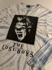 RARE The Lost Boys Dumbgood David Vampire Face Long Sleeve Movie T-Shirt MEDIUM picture