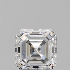 Natural Mined Diamond 1.49 Carat Cert. AGI Asscher Loose E color VVS2 clarity picture
