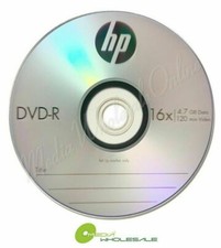 10 Pack HP 16X Blank DVDR DVD-R Logo Branded 4.7GB Media Disc in Paper Sleeve picture