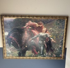 Sir Frank Dicksee “La Belle Dame Sans Merci” Framed Victorian Art Print Large picture
