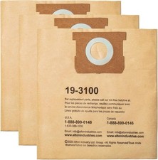 3 Pack STANLEY Filter Bag 19-3100, for 5-8 Gallon Wet/Dry Vacuum, Compatible picture