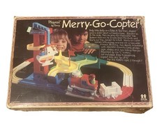 Vintage 1978 Tomy Playrail Merry-Go-Copter Train Set Parts Repair w Box picture