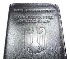 Handmade GERMAN REISEPASS RFID Blocking PASSPORT WALLET HOLDER Case Leather picture