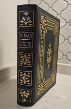 Easton Press D-Day June 6 1944 Stephen Ambrose Leather Bound 1994 Like New picture
