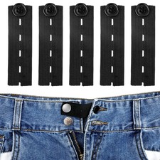 5pcs Waist Extender Button Elastic Comfy Adjustable Waistband Expanders for M... picture
