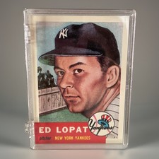 1953 TOPPS #87 ED LOPAT NEW YORK YANKEES BASEBALL CARD picture