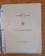 University of Iowa History Documents Lot of 12 Years 1921 - 1954 Iowa City IA picture