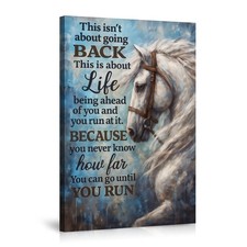 Inspiring Horse Wall Art Canvas Motivational Life Quote Poster for Home Decor picture