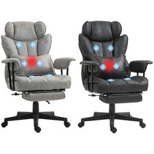 HOMCOM 396lbs. Big and Tall Massage Office Chair with Footrest picture