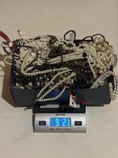 Large Mixed Costume Jewelry Lot Necklaces Bracelets Beads Pearls Craft Supplies picture