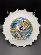 Vintage 1974 Sea World Souvenir Plate Gold Trim Shamu Made in Japan 8