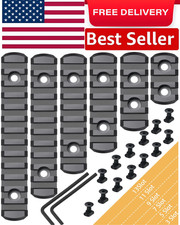 6 Pack Lock Picatinny Rail plastic 3/5/7/9/11/13 Slot Set M-Lok Picatinny Rail picture