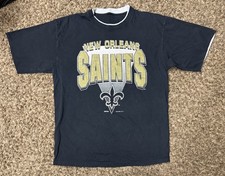 VTG 1993 New Orleans Saints Shirt Competitor Size Large NFL Single Stitch 90s picture