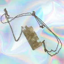 handmade four leaf clover puzzle piece friendship / romantic matching necklaces picture