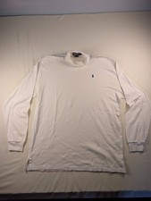 Vintage 90s Polo Ralph Lauren Made in USA Men's XL White Turtleneck   picture